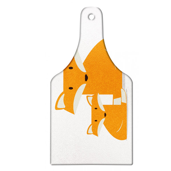 East Urban Home Glass Fox Cutting Board Wayfair